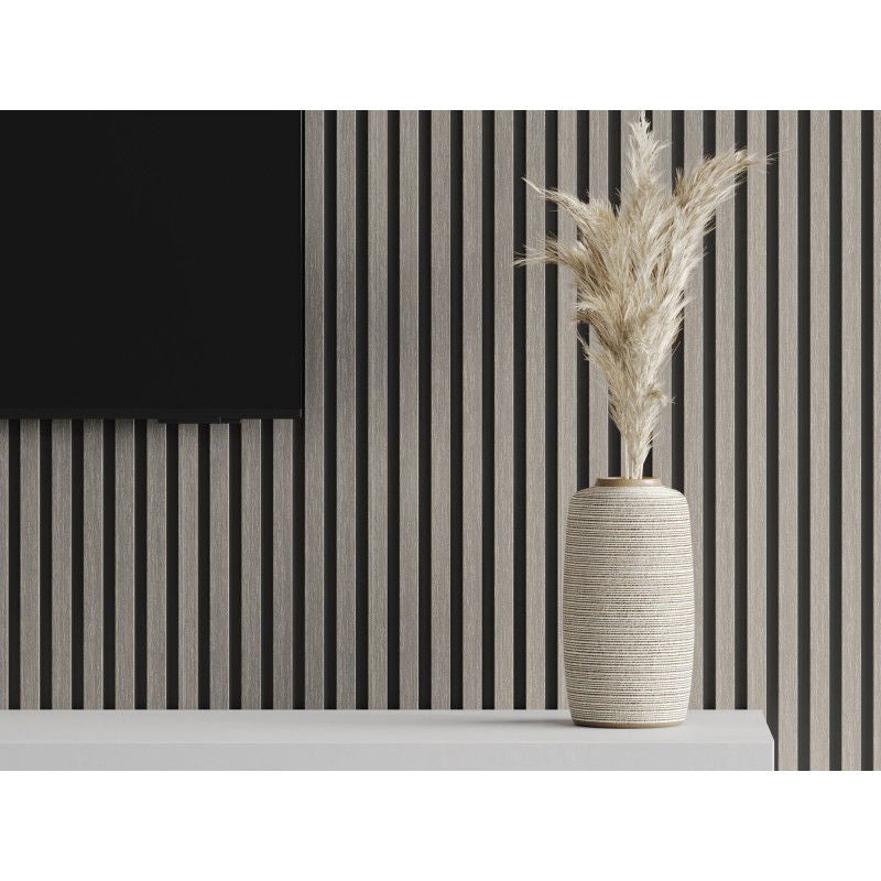 Veggplater kjøkken 275 x 30 cm sølvgrå eik Akustisk Mexen Lam – S100-275307-3015-007