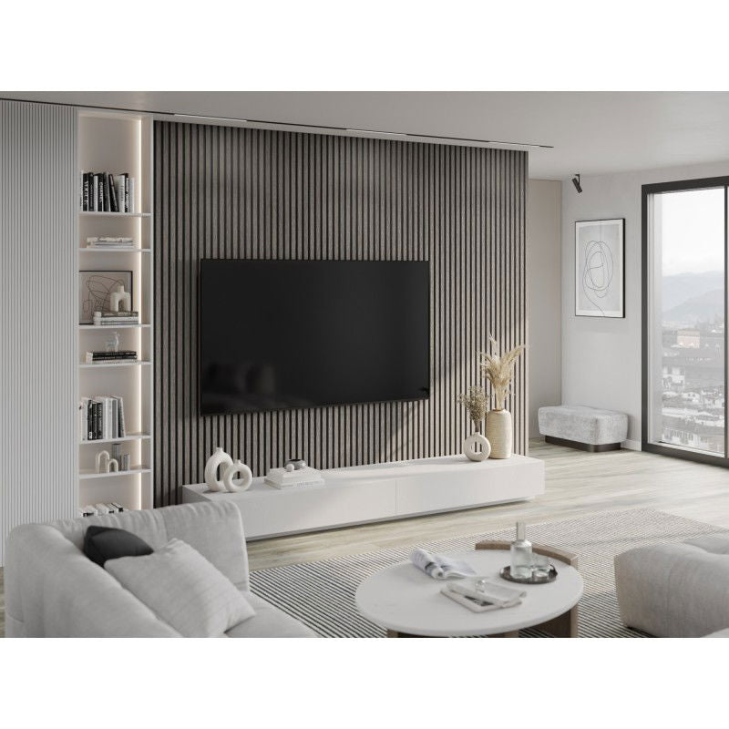 Veggplater kjøkken 275 x 30 cm sølvgrå eik Akustisk Mexen Lam – S100-275307-3015-007