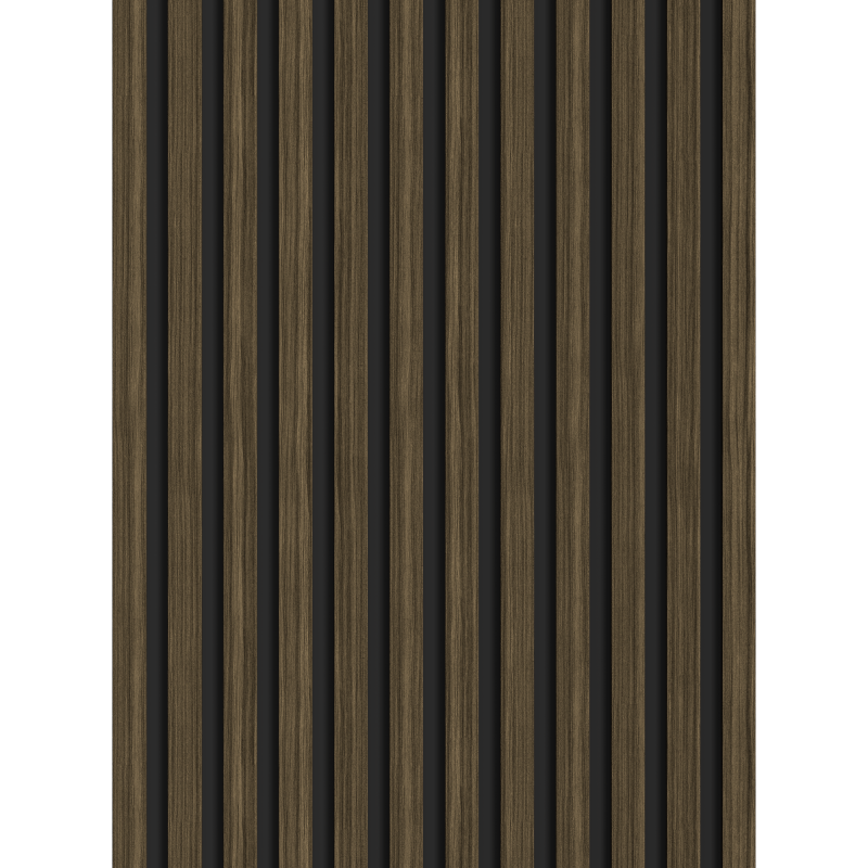 Veggplater kjøkken 275 x 30 cm heban brun trestruktur Akustisk Filtbakside Mexen Lam – S100-275307-3015-020