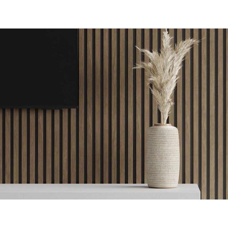 Veggplater kjøkken 275 x 30 cm valnøtt brun Akustisk Mexen Lam – S100-275307-3015-018