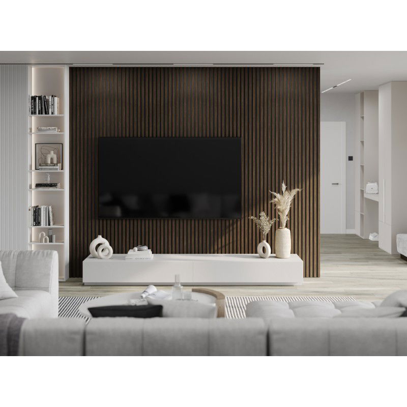 Veggplater kjøkken 275 x 30 cm brun valnøtt Akustisk Mexen Lam – S100-275307-3015-024