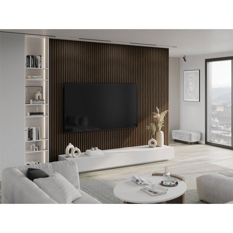 Veggplater kjøkken 275 x 30 cm brun valnøtt Akustisk Mexen Lam – S100-275307-3015-024