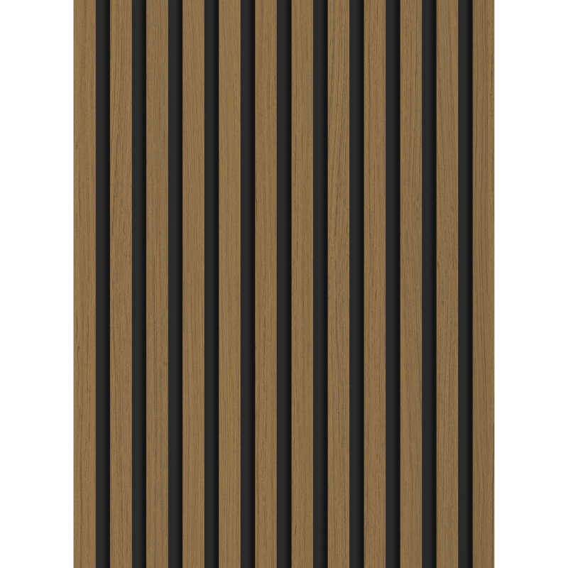 Veggplater kjøkken 275 x 30 cm teak Akustisk Mexen Lam – S100-275307-3015-014