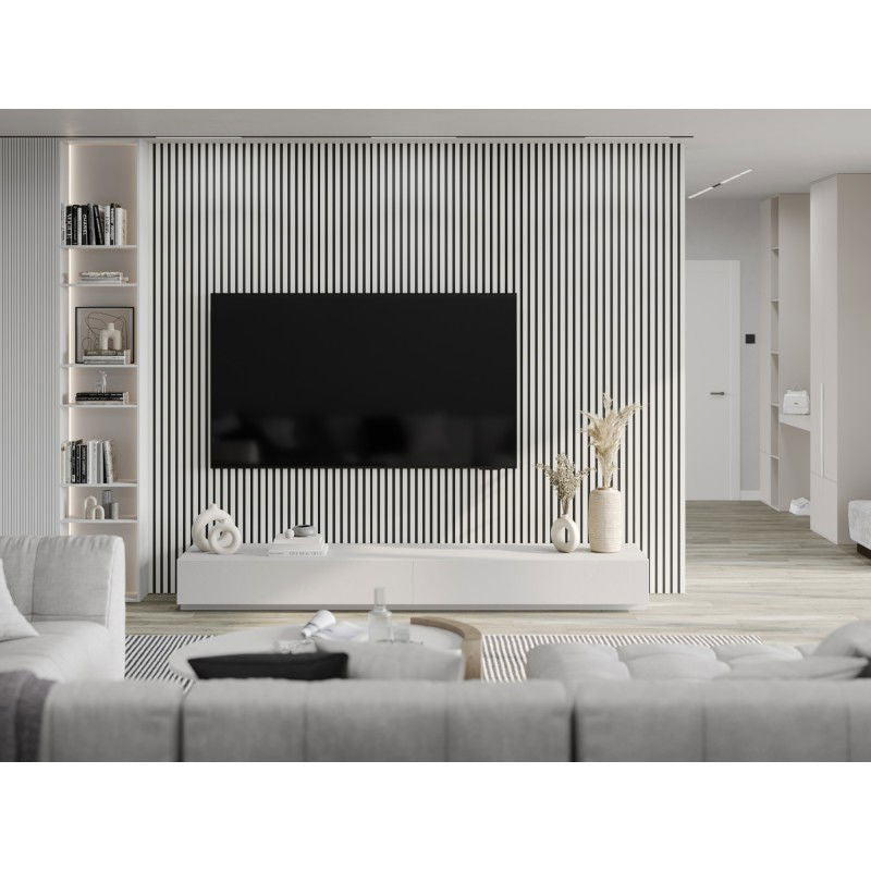 Veggplater kjøkken 275x31,5 cm hvit matt Akustisk Mexen Lam – S100-275317-2812-051