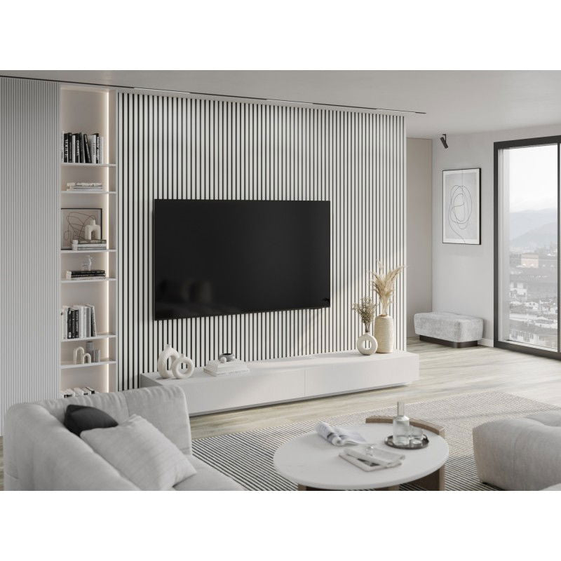 Veggplater kjøkken 275x31,5 cm hvit matt Akustisk Mexen Lam – S100-275317-2812-051