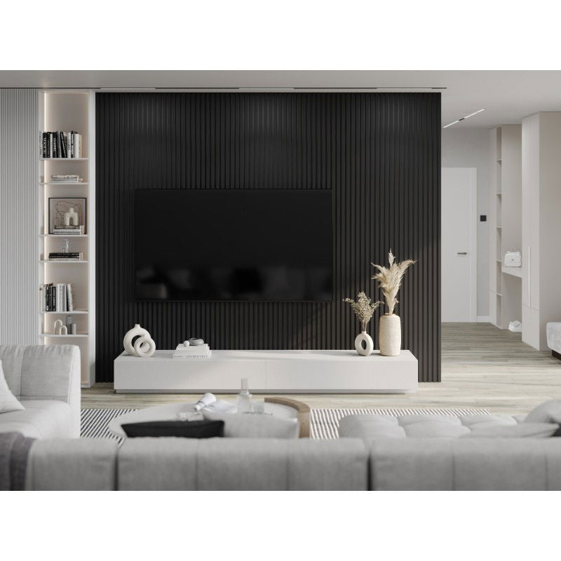 Veggplater kjøkken 275x31,5 cm svart høyglans Akustisk Mexen Lam – S100-275317-2812-055