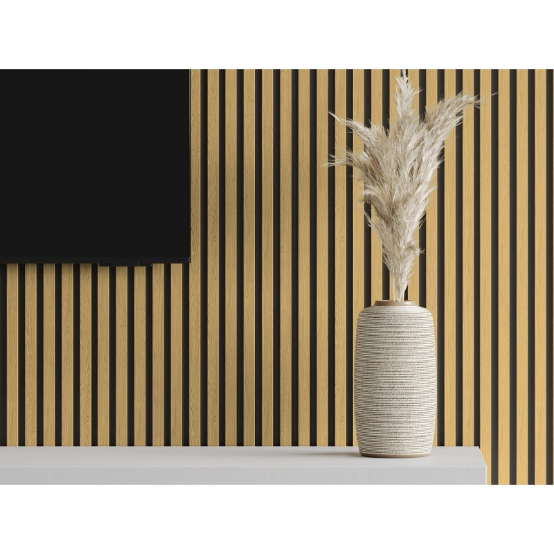 Veggplater kjøkken 275x31,5 cm eik amber Akustisk Mexen Lam – S100-275317-2812-073