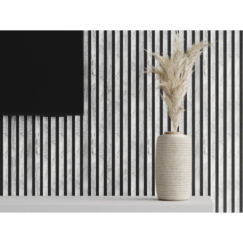 Veggplater kjøkken 275x31,5 cm hvit eik Akustisk Mexen Lam – S100-275317-2812-064