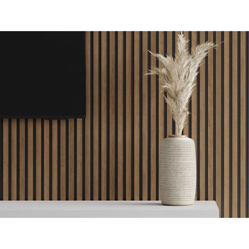 Veggplater kjøkken 275x31,5 cm Dąb Mocca akustisk Mexen Lam – S100-275317-2812-074