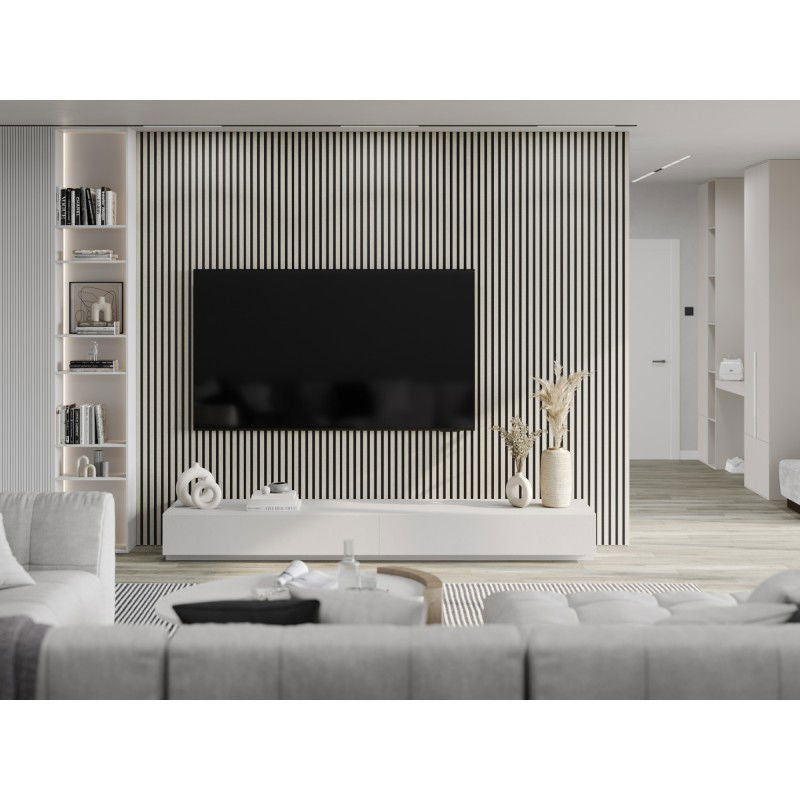 Veggplater kjøkken 275x31,5 cm grå len-struktur Akustisk Mexen Lam – S100-275317-2812-068