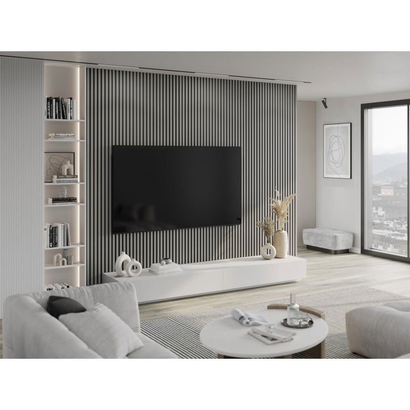 Veggplater kjøkken 275x31,5 cm grå matt Akustisk Mexen Lam – S100-275317-2812-052