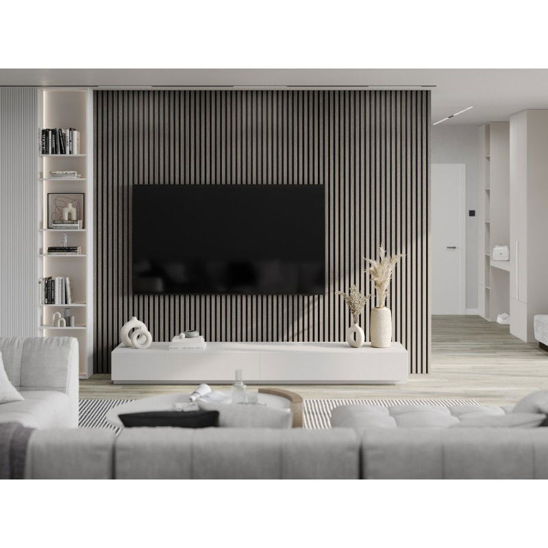 Veggplater kjøkken 275 x 30 cm sølvgrå eik Akustisk Mexen Lam – S105-275307-3015-007