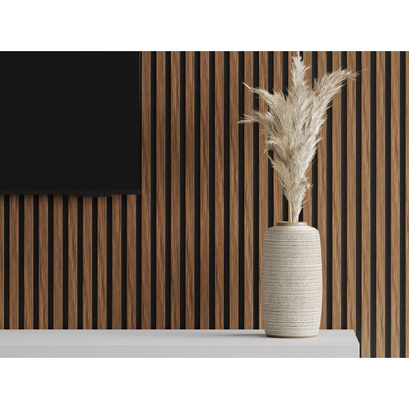 Veggplater kjøkken 275 x 30 cm mahogni rubin, akustisk, Mexen Lam – S105-275307-3015-013