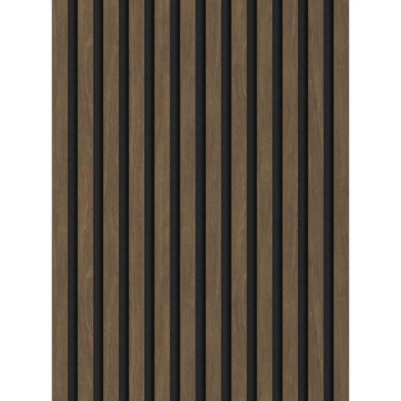 Veggplater kjøkken 275 x 30 cm valnøtt kakao Akustisk Mexen Lam – S105-275307-3015-018