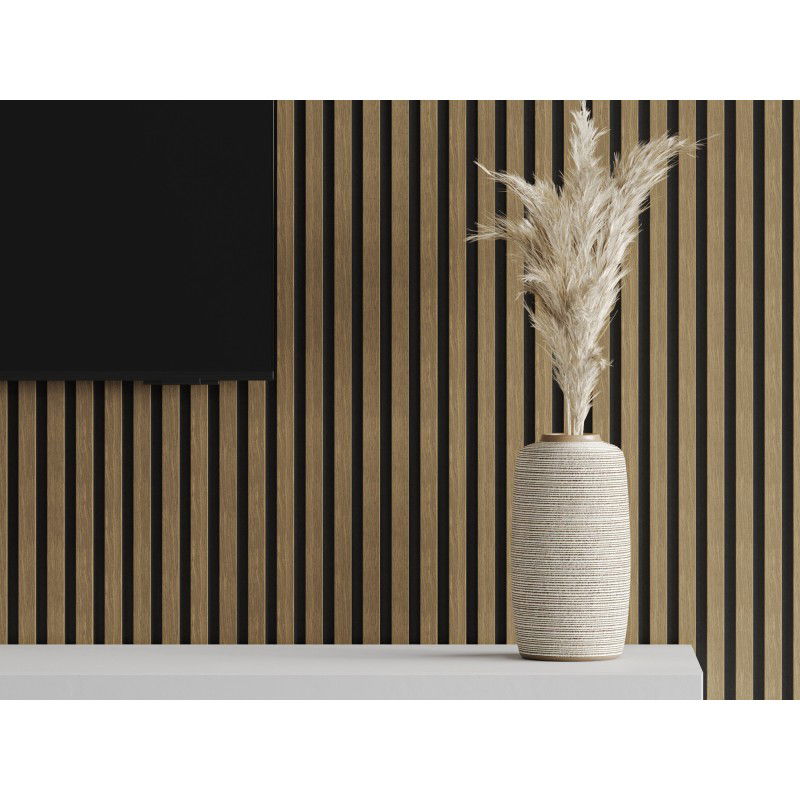 Veggplater kjøkken 275 x 30 cm natur valnøtt Akustisk Mexen Lam – S105-275307-3015-016