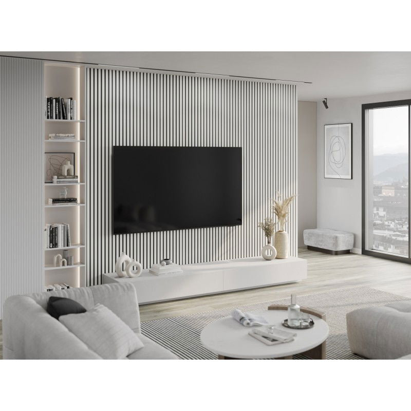 Veggplater kjøkken 275x31,5 cm hvit matt Akustisk Mexen Lam – S105-275317-2812-051