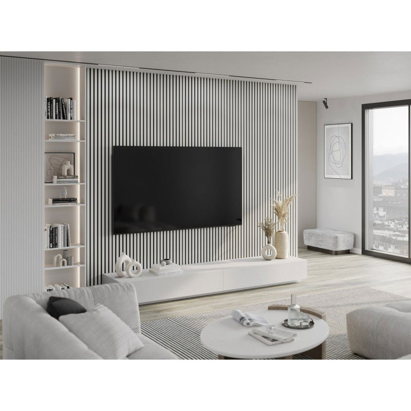 Veggplater kjøkken 275x31,5 cm hvit høyglans Akustisk Mexen Lam – S105-275317-2812-054