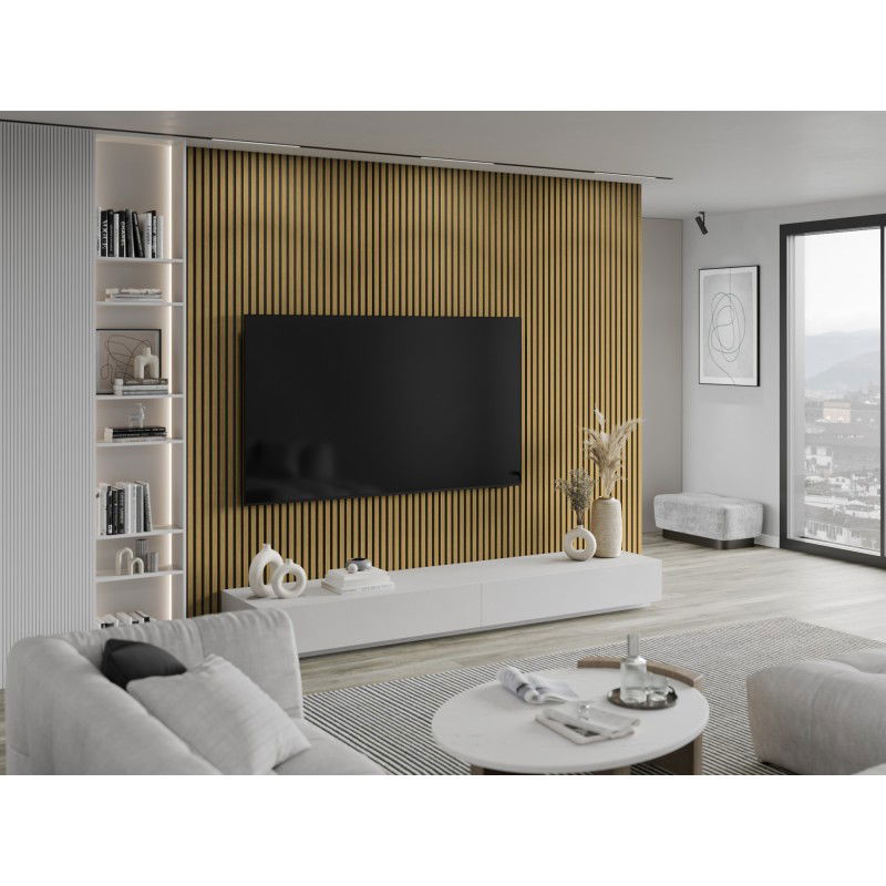 Veggplater kjøkken 275x31,5 cm eik Amber akustisk filtbakside Mexen Lam – S105-275317-2812-073