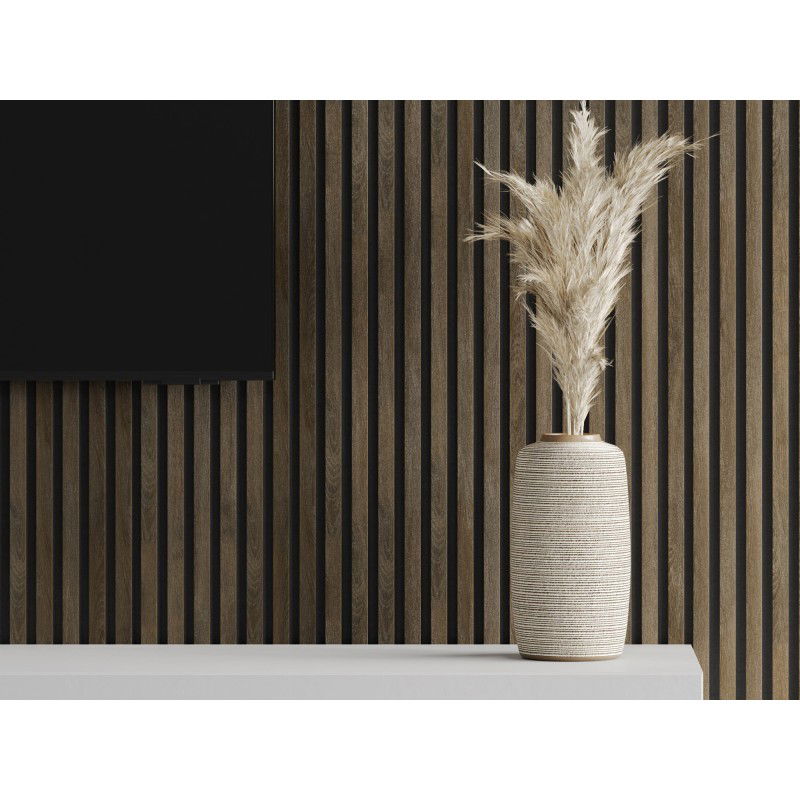 Veggplater kjøkken 275x31,5 cm espresso eik Akustisk Mexen Lam – S105-275317-2812-065