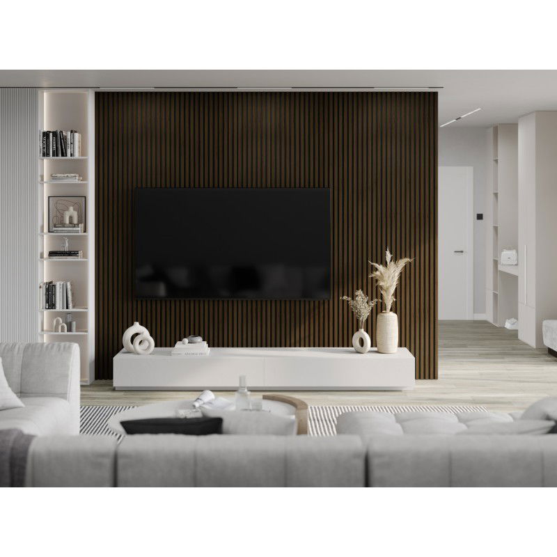 Veggplater kjøkken 275x31,5 cm wenge trestruktur Akustisk Mexen Lam – S105-275317-2812-071