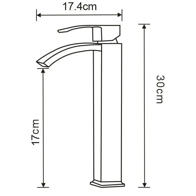 Mexen Libra Høy Servantbatteri Krom - 745110 - 2