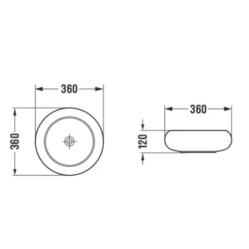 Mexen Lola Servant For Benkeplate 36x36 Cm Matt Svart - 2