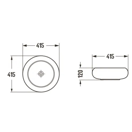 Mexen Lola Servant For Påmontering 41x41 Cm Hvit - 2