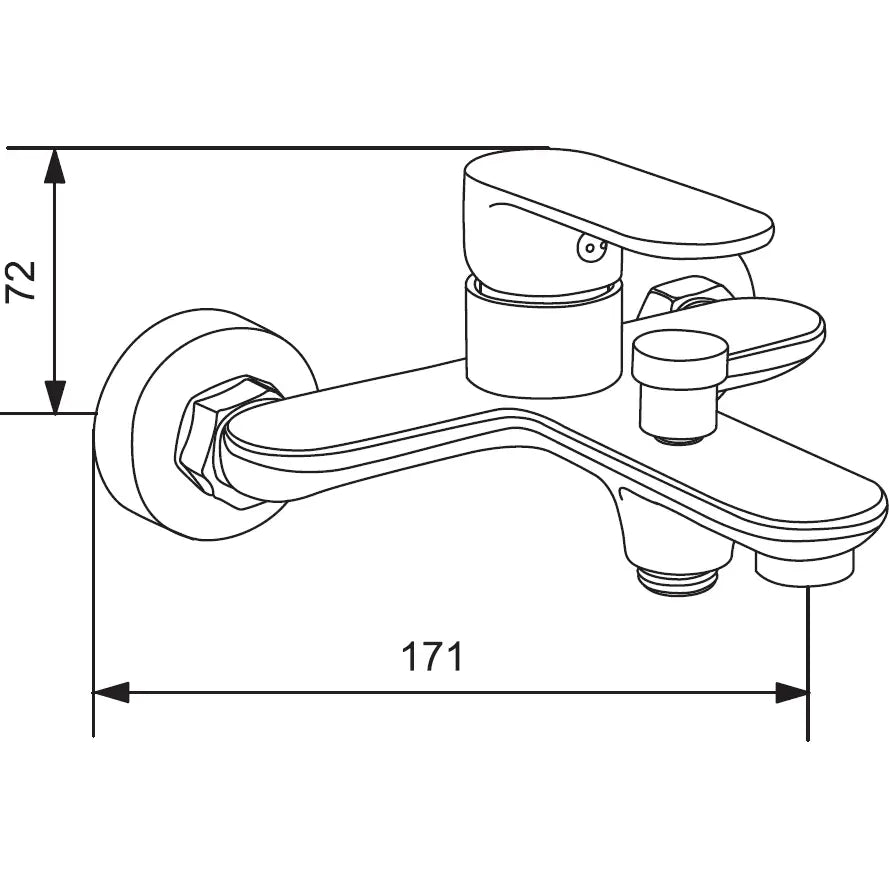 Mexen Milo Df05 Badekar Sett Gull - 71313df05 - 3