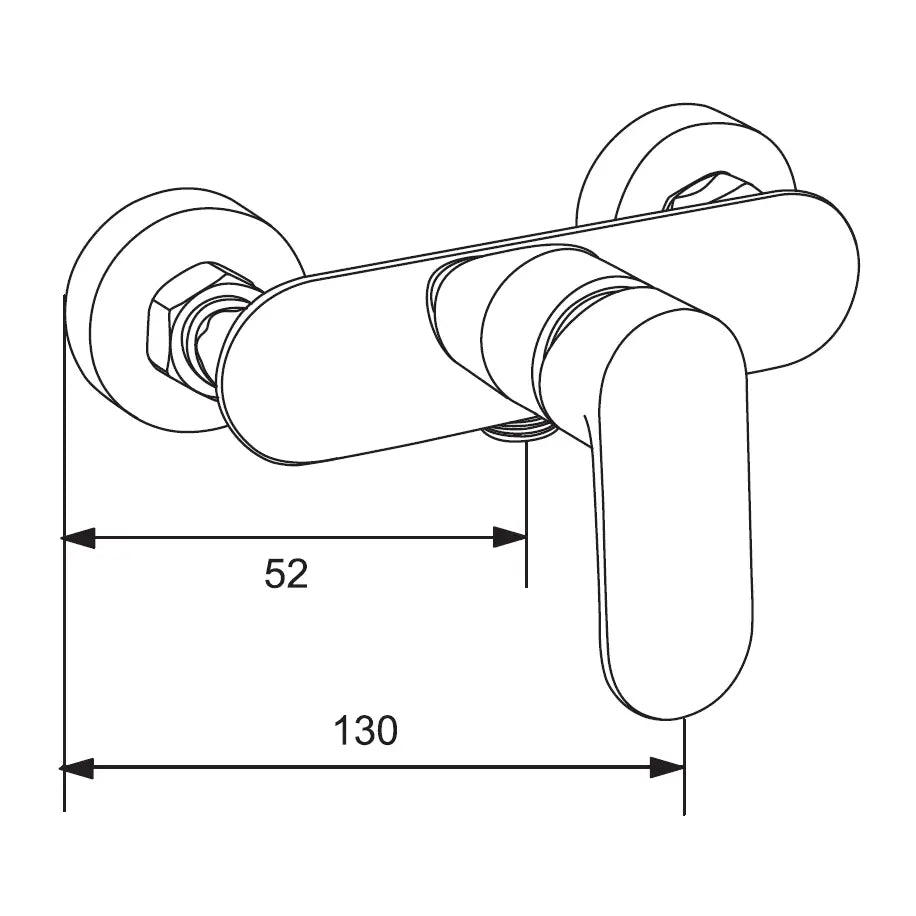 Mexen Milo Df05 Dusjbatteri Med Dusjsett Gull - 7134r05 - 2