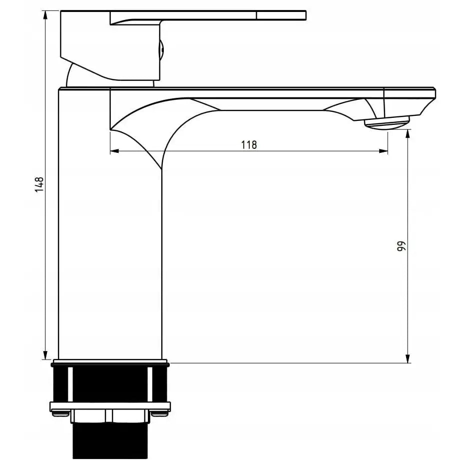 Mexen Milo Servantbatteri Krom - 71300