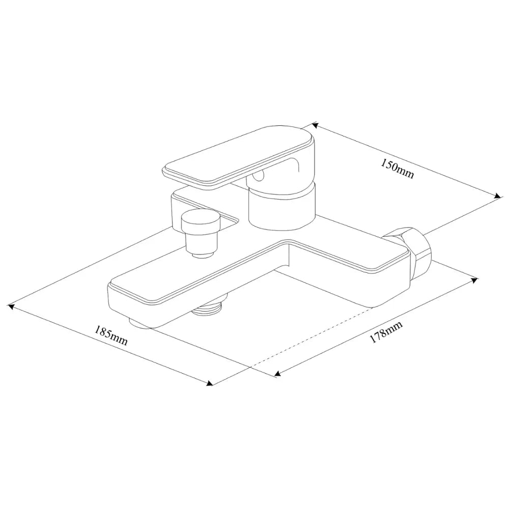 Mexen Mino R72 Badekarsbatteri Med Dusjsett Sort - 7243r72- - 2