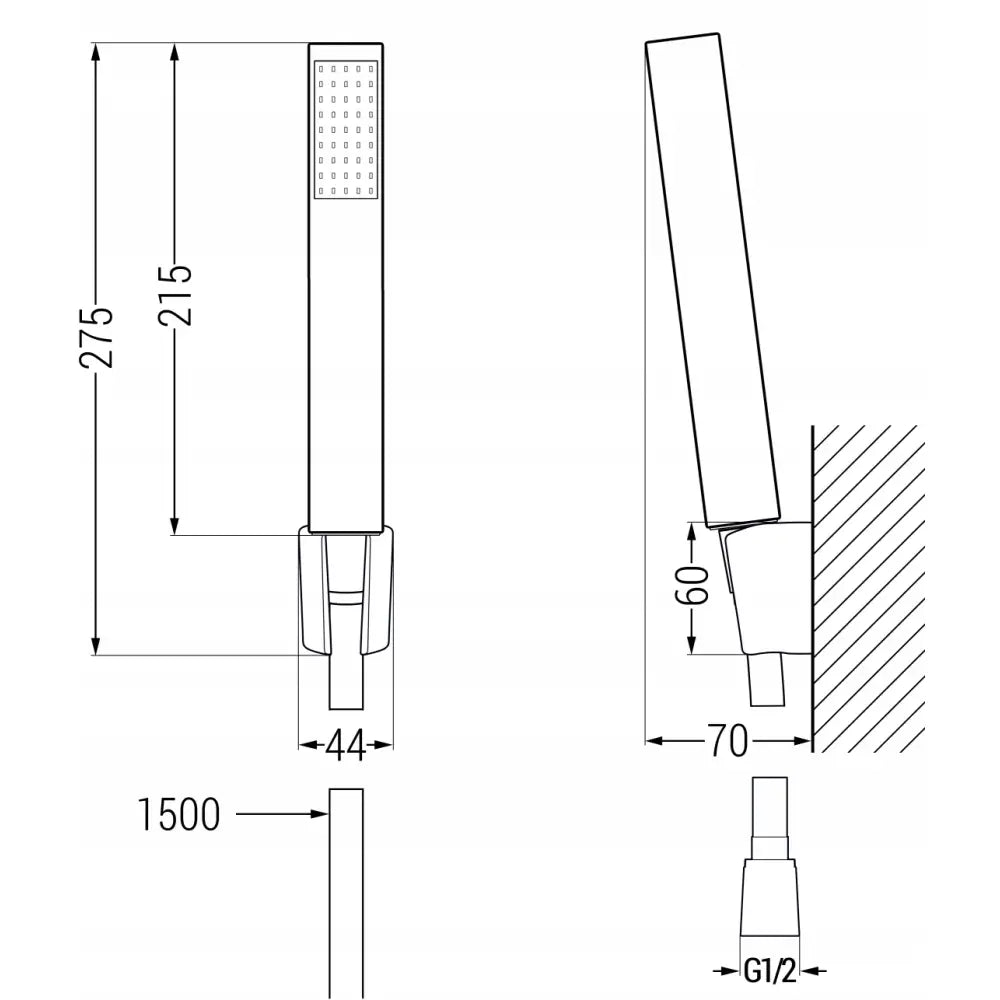 Mexen Mino R77 Badekarsbatteri Med Dusjsett Svart - 7243r77- - 3