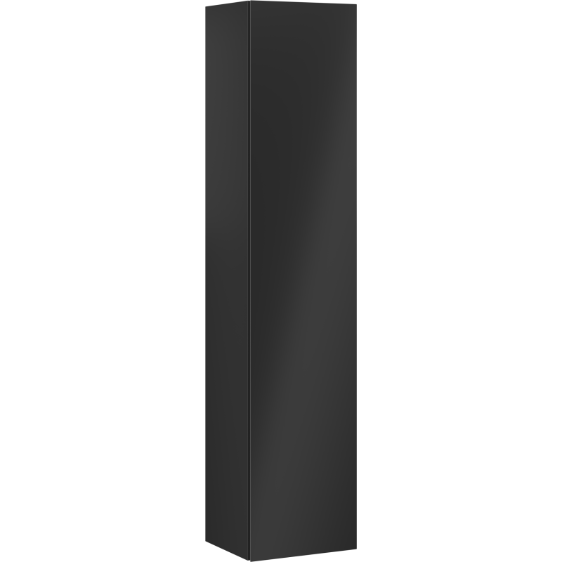 Høyskap bad 35 cm Svart matt 1 dør Silent System Mexen Orio – 91A11-03016-1-BF71