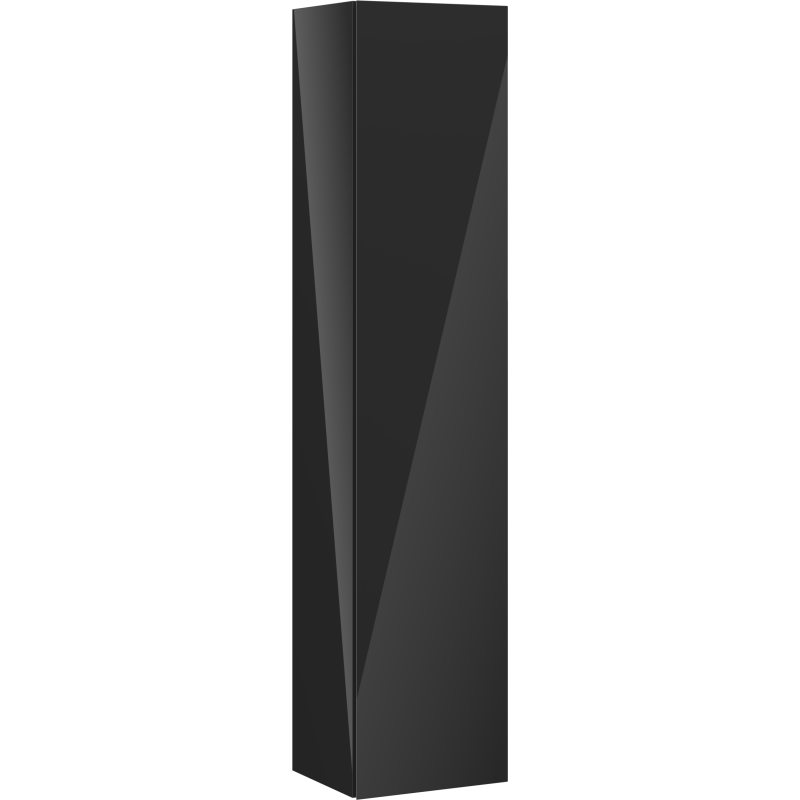 Høyskap bad 35 cm Svart Høyglans 1 Dør Silent System Mexen Orio – 91A11-03016-1-BF70