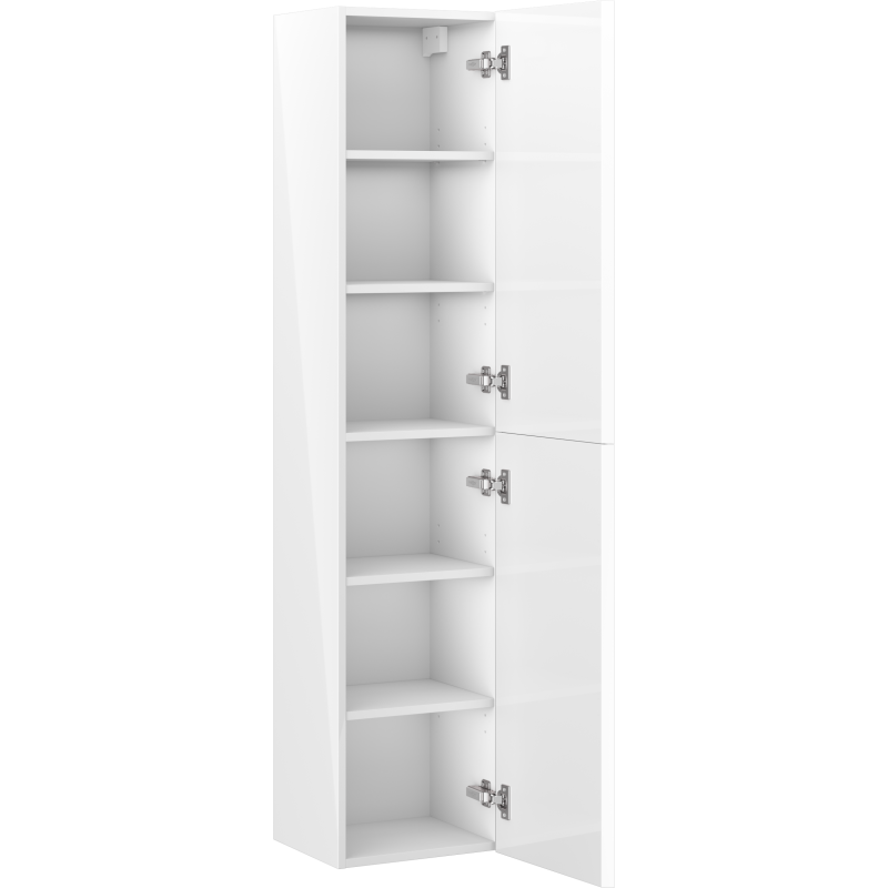 Høyskap bad 35 cm Hvit Høyglans 2 Dører Silent System UV-Beskyttelse Mexen Orio – 91A11-03016-2-BF00