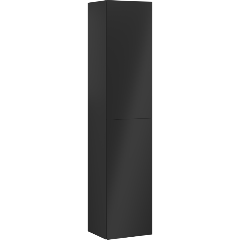 Høyskap bad 35 cm, svart matt, 2 dører, Silent System, Mexen Orio – 91A11-03016-2-BF71