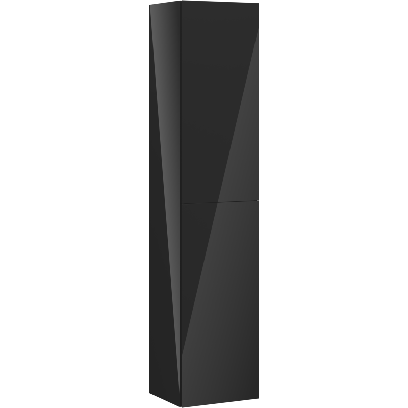 Høyskap bad 35 cm Svart Høyglans 2 Dører Silent System Mexen Orio – 91A11-03016-2-BF70