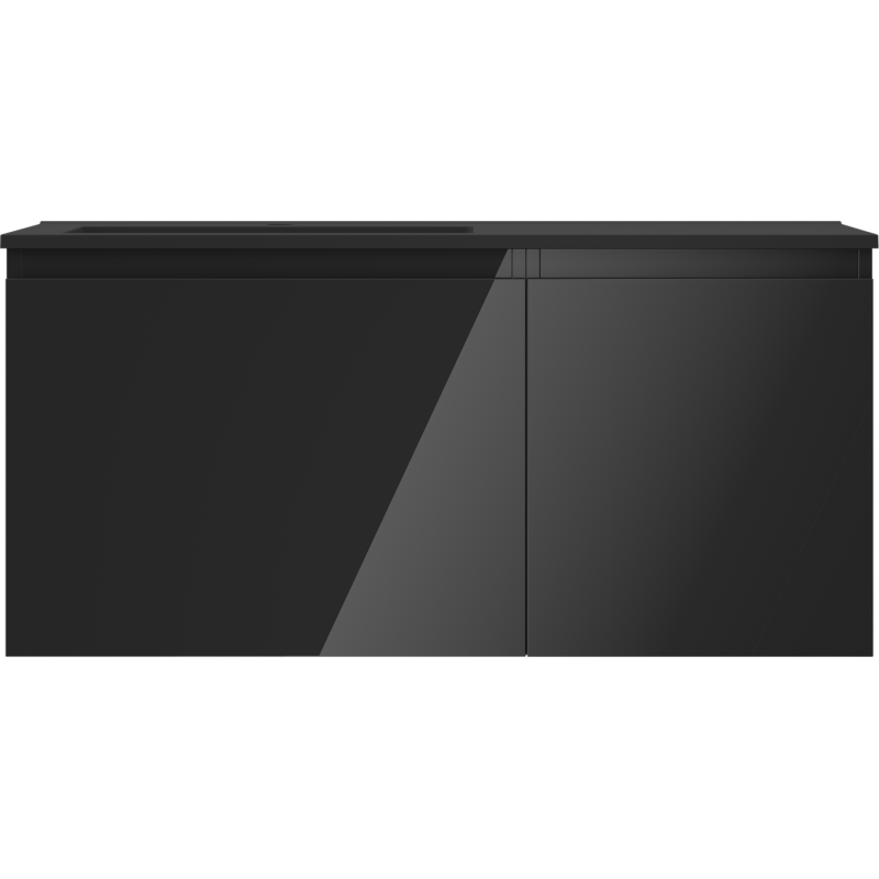 Servantskap med vask 100 cm svart Mexen Orio Otis venstre – 91A13-10047-3-BBFF70-W18L71