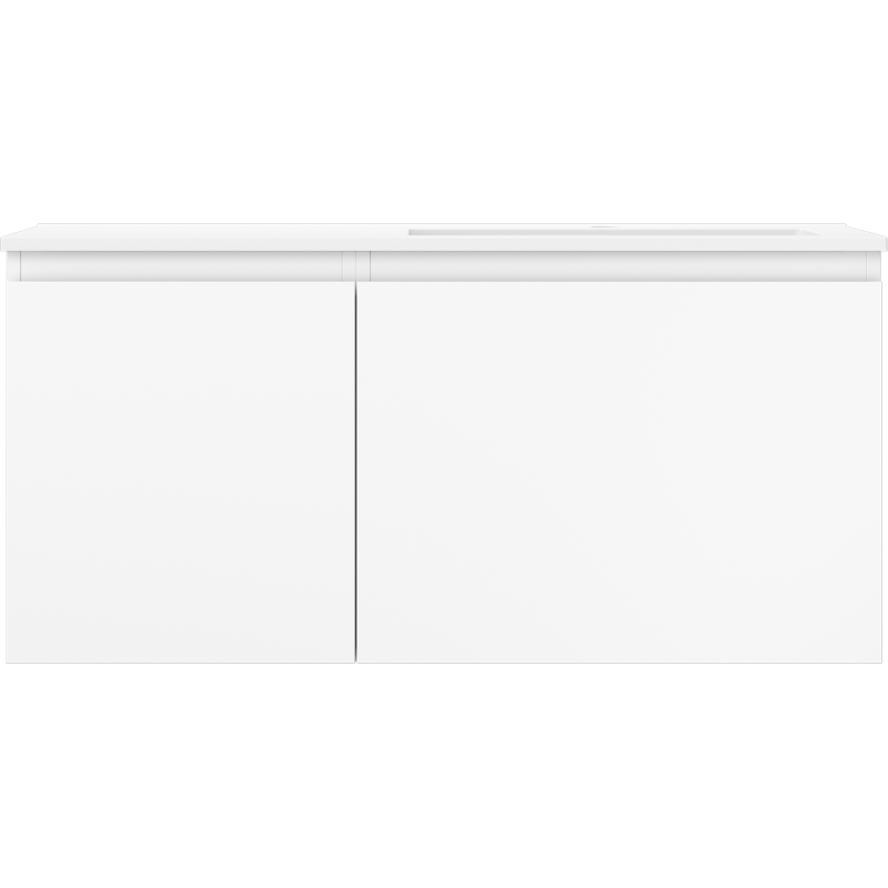 Servantskap med vask 100 cm hvit matt Mexen Orio Otis høyre – 91A13-10047-3-BBFF01-W18P01