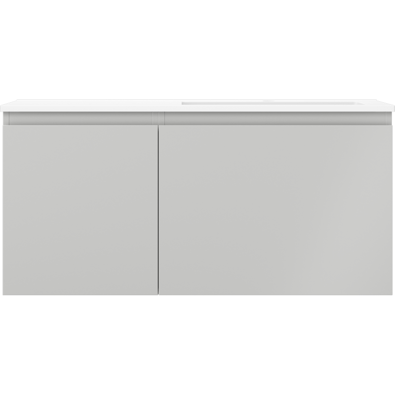 Servantskap med vask 100 cm grå matt/hvit matt Mexen Orio Otis høyre – 91A13-10047-3-BBFF62-W18P01