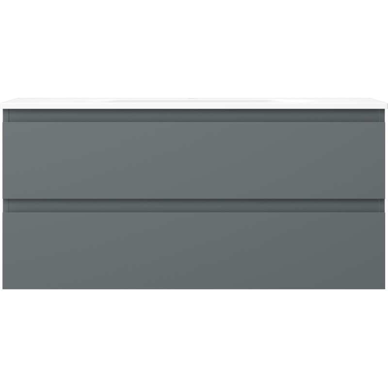 Servantskap med vask 100 cm, grafitt/hvit matt, Mexen Orio – 91A10-10047-2-BFF66-W23M01