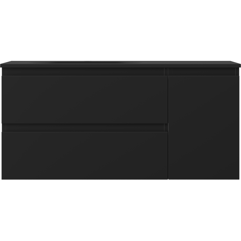 Servantskap med vask 100 cm svart matt Mexen Orio Vela venstre – 91A13-10047-3-BBFFF71-W23L71