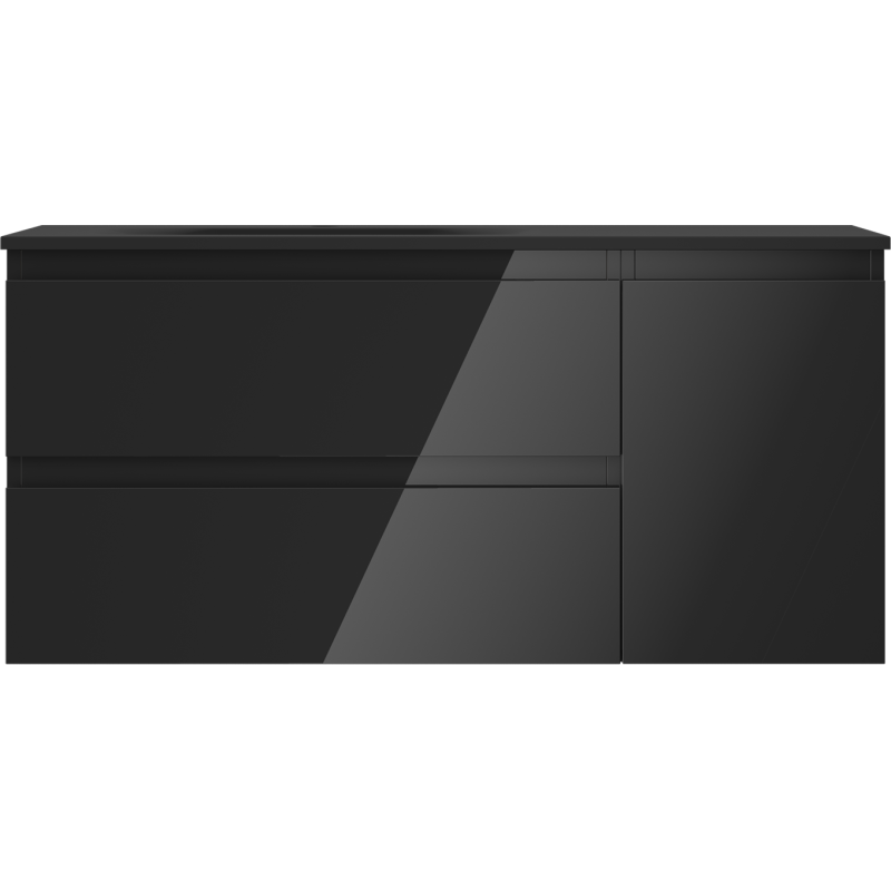 Servantskap med vask 100 cm svart høyglans/matt Mexen Orio – 91A13-10047-3-BBFFF70-W23L71