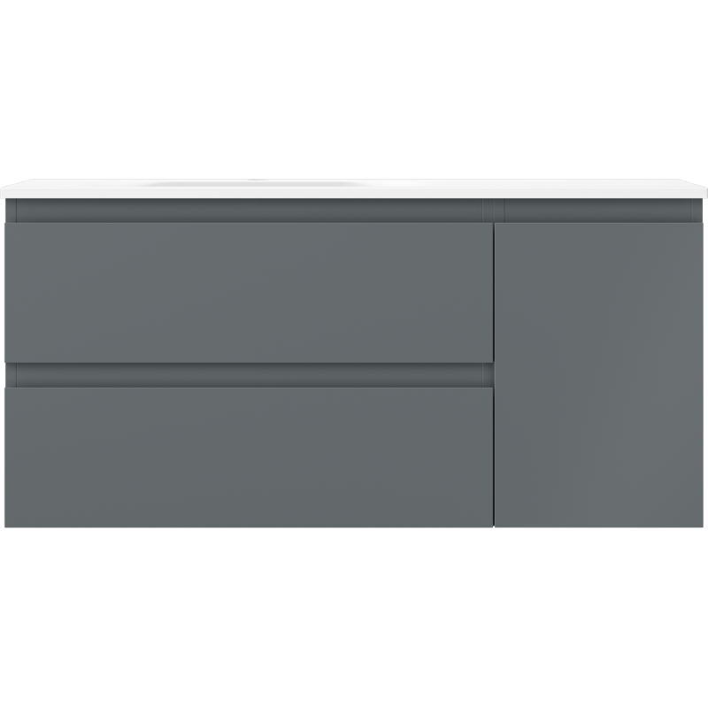 Servantskap med vask 100 cm grafitt/hvit matt Mexen Orio – 91A13-10047-3-BBFFF66-W23L01
