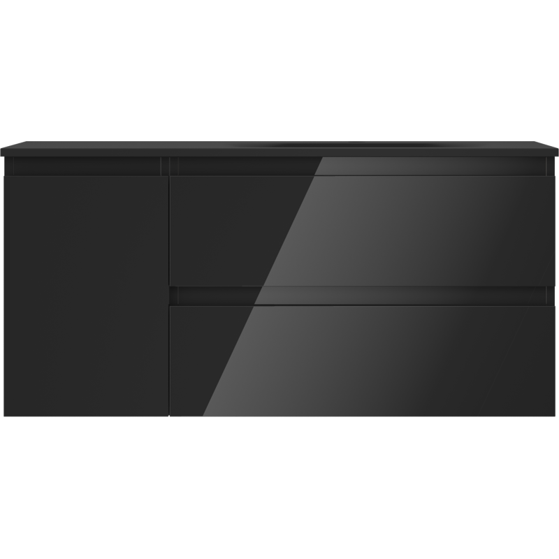 Servantskap med vask 100 cm svart høyglans/matt Mexen Orio – 91A13-10047-3-BBFFF70-W23P71