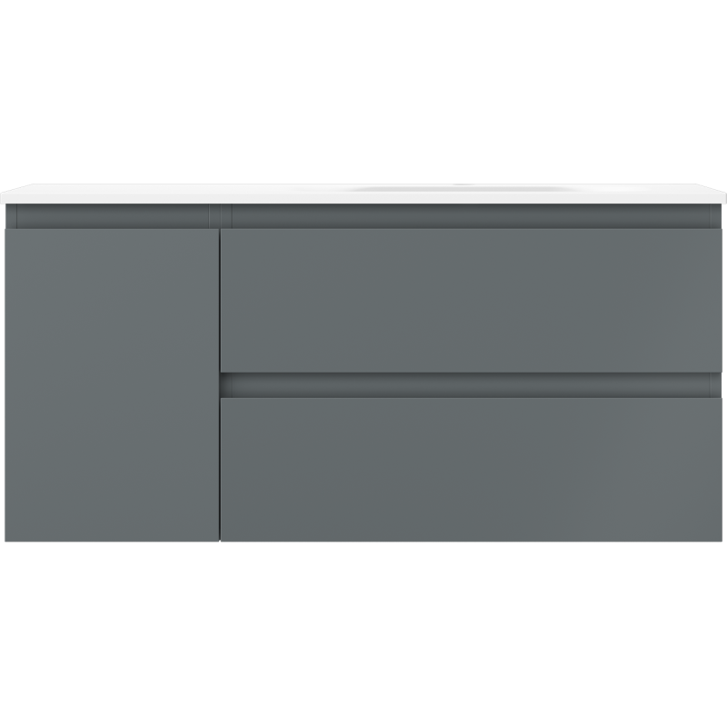 Servantskap med vask 100 cm grafitt/hvit matt Mexen Orio Vela høyre – 91A13-10047-3-BBFFF66-W23P01