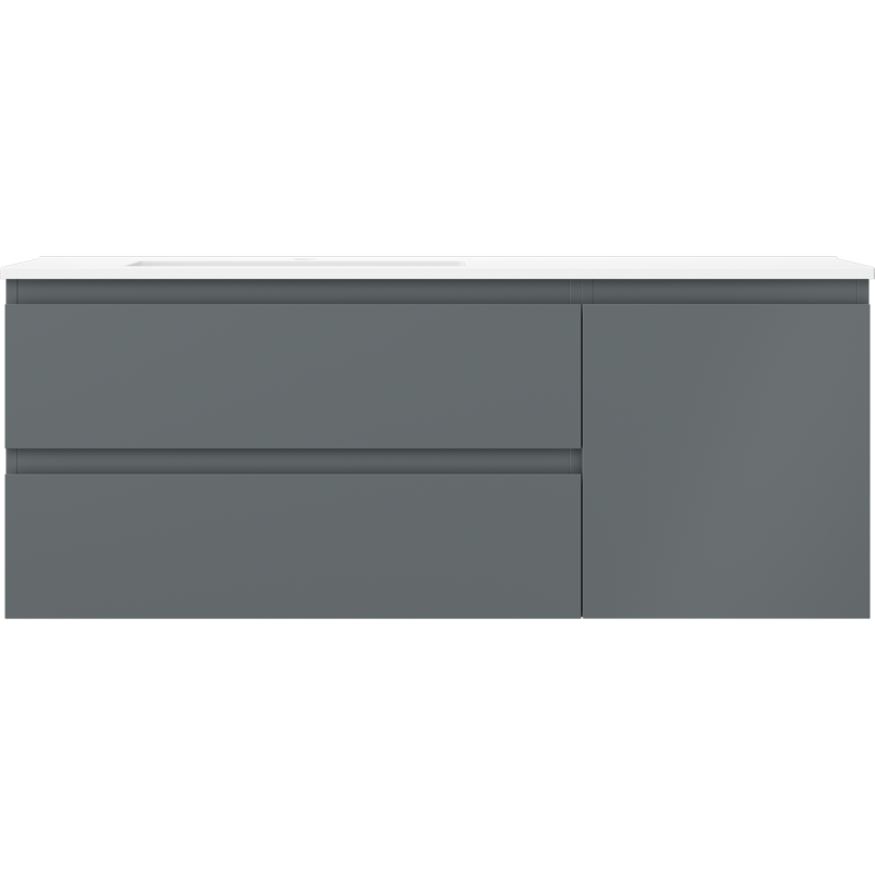 Servantskap med vask 120 cm Mexen Orio grafitt matt/hvit matt – 91A13-12047-3-BBFFF66-W18L01