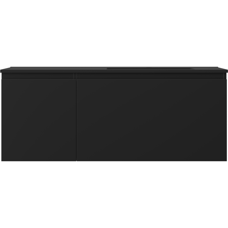 Servantskap med vask 120 cm svart matt Mexen Orio Otis høyre – 91A13-12047-3-BBFF71-W18P71