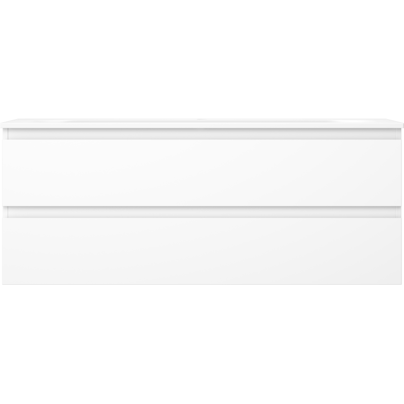 Servantskap med vask 120 cm hvit matt, 2 skuffer Mexen Orio – 91A10-12047-2-BFF01-W23M01