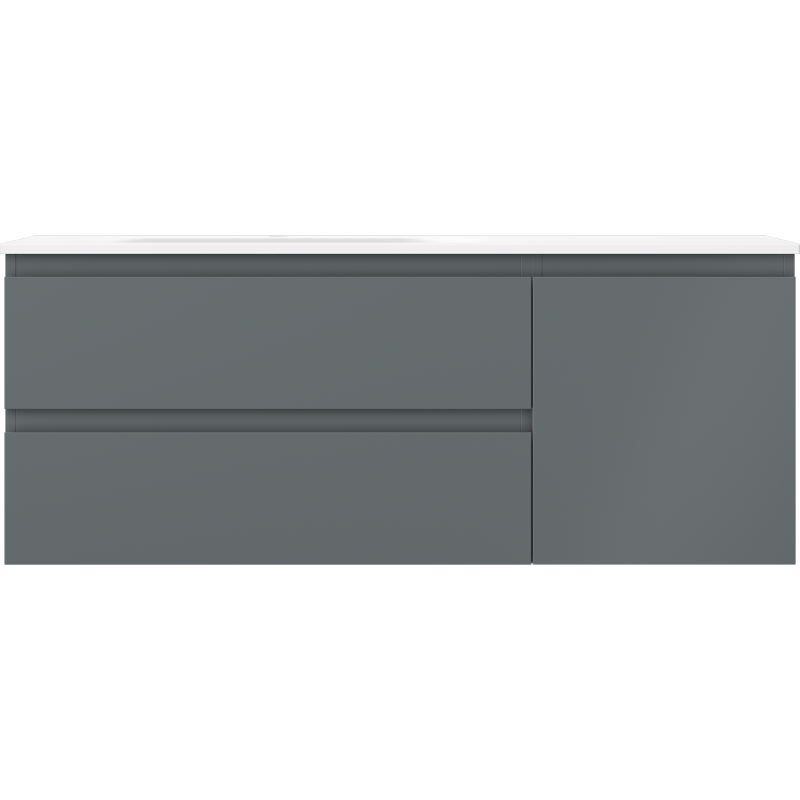 Servantskap med vask 120 cm grafitt/hvit matt Mexen Orio – 91A13-12047-3-BBFFF66-W23L01